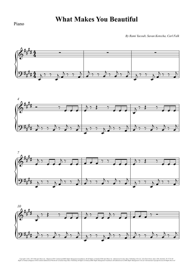 What Makes You Beautiful (arr. Wesley S. SIlva)