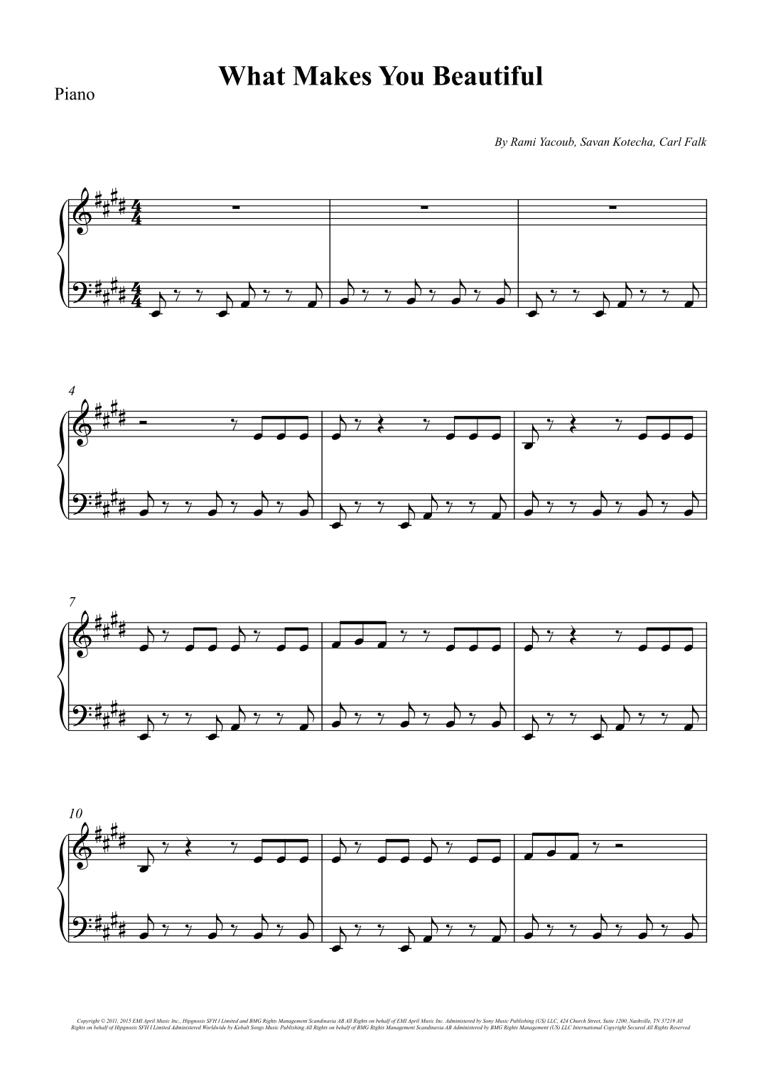 What Makes You Beautiful (arr. Wesley S. SIlva)