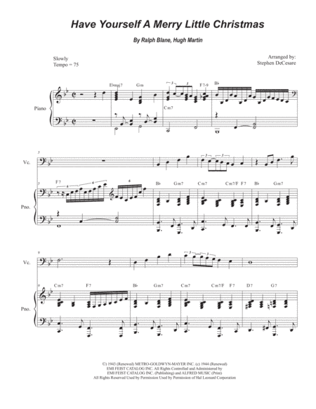 Have Yourself A Merry Little Christmas (arr. Stephen DeCesare)