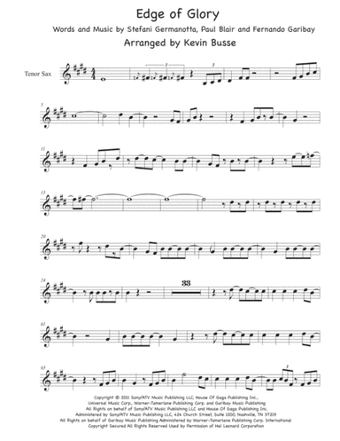 The Edge Of Glory (arr. Kevin Busse)
