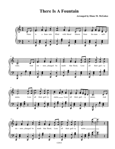 There Is A Fountain Filled With Blood (trad. Arr.) (arr. Diane M. McGahee)