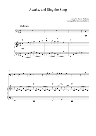 Awake, and Sing the Song (arr. Kaiserin Rebecca)
