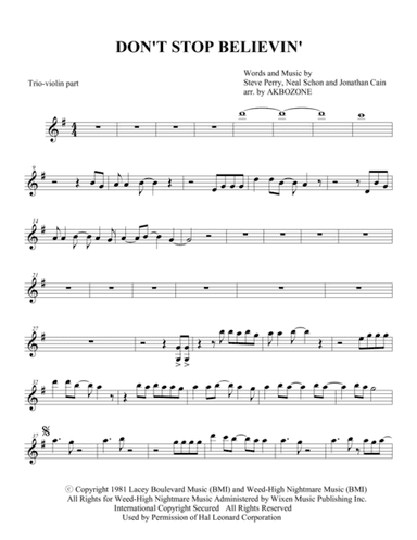 Don't Stop Believin' (arr. John Kim)