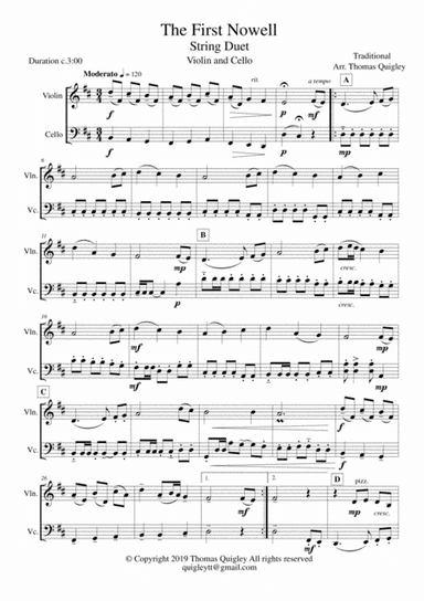 The First Nowell (arr. Thomas Quigley)