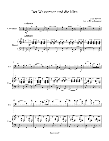 Der Wasserman und die Nixe (arr. Nick Lacanski)