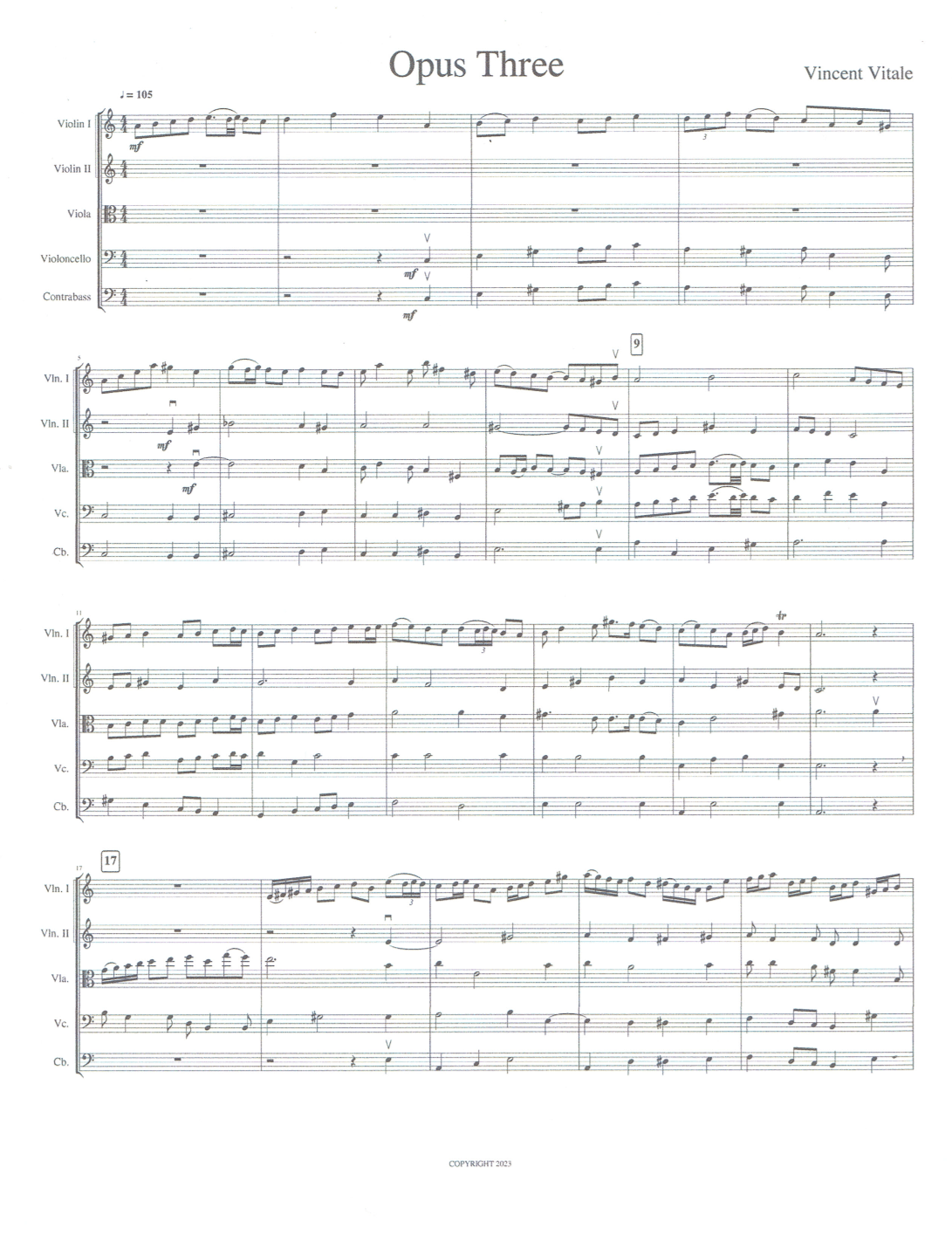 OPUS THREE  (intermed. adv.)