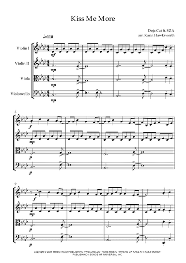 Kiss Me More (arr. Karin Hawksworth)