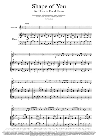 Shape Of You (arr. Tm Curd)