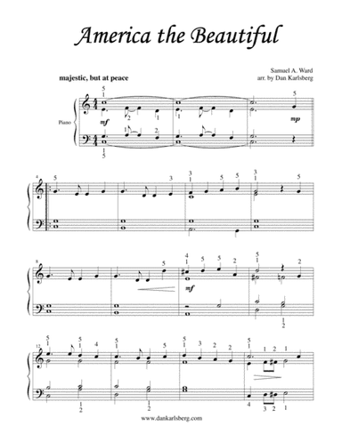 America the Beautiful (arr. Dan Karlsberg)