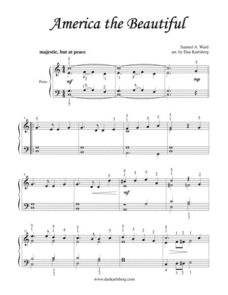 America the Beautiful (arr. Dan Karlsberg)
