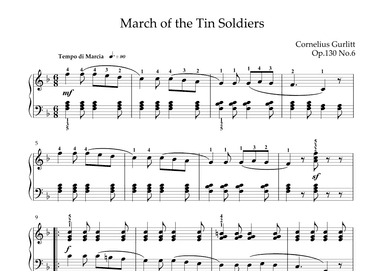 Cornelius Gurlitt - March of the Tin Soldiers(Op.130 No.6) (arr. KP82 Music)