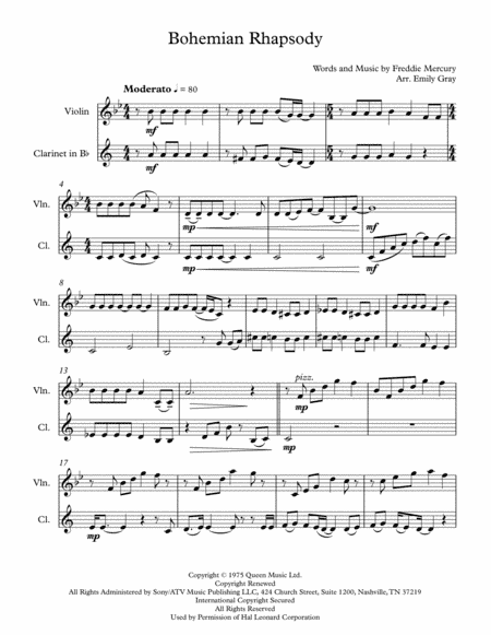 Bohemian Rhapsody (arr. Emily Gray)