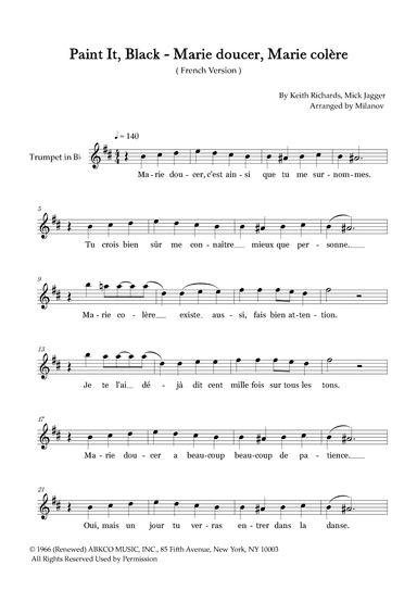 Paint It, Black (arr. Milanov)