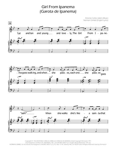 The Girl From Ipanema (garôta De Ipanema) (arr. Ygor Nunes)