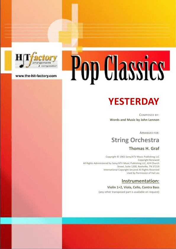 Yesterday (arr. Thomas Graf)