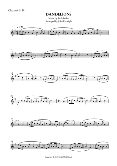 Dandelions (arr. John Rudolph)
