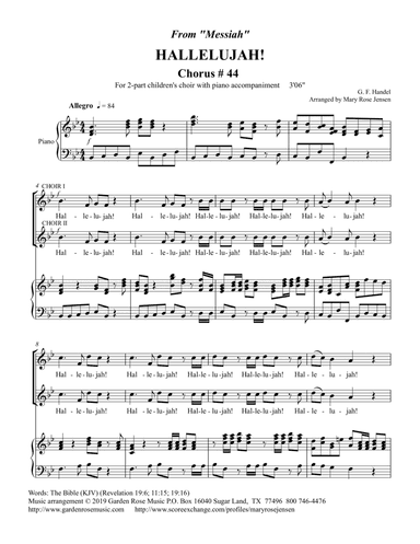 Hallelujah Chorus (arr. Mary Rose Jensen)