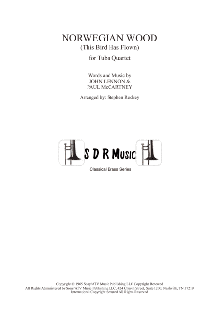 Norwegian Wood (this Bird Has Flown) (arr. Stephen Rockey)