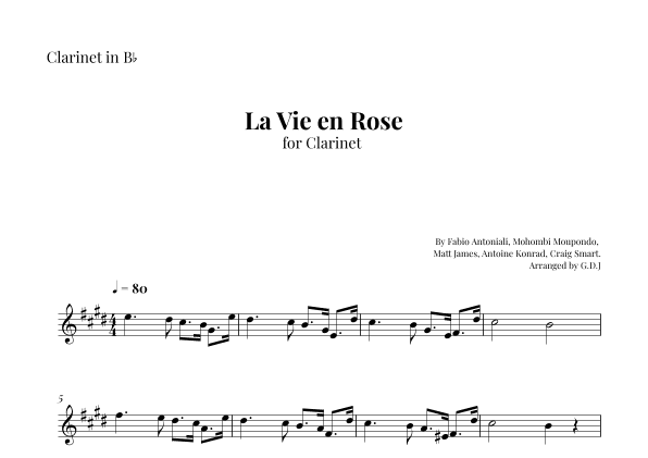La Vie En Rose (arr. GDJ)