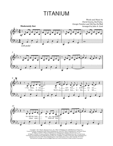 Titanium (arr. Julie A Lind)