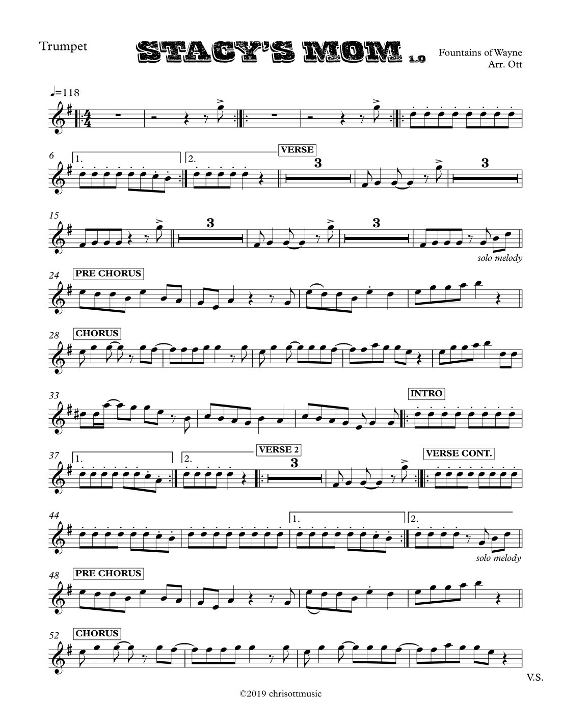 Stacy's Mom (arr. Chris Ott)