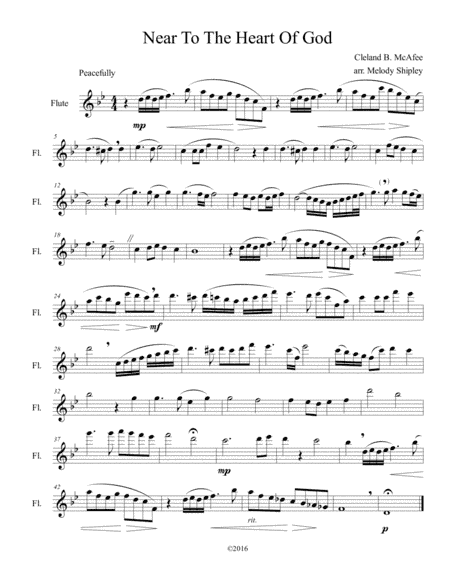 Near to the Heart of God (arr. Melody Shipley)