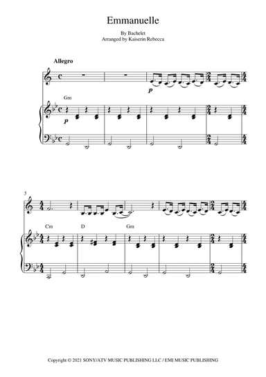 Emmanuelle (arr. Kaiserin Rebecca)