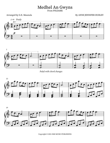 Medhel An Gwyns (arr. G.E. Maunula)
