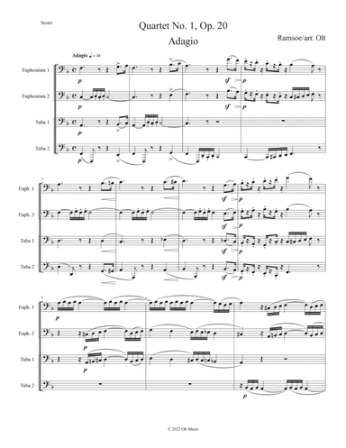 Quartet No. 1 (arr. Tim Olt)