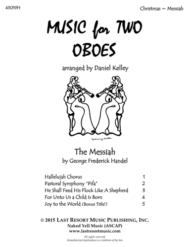 Handel's Messiah for Oboe Duet - Music for Two Oboes (arr. Daniel Kelley)