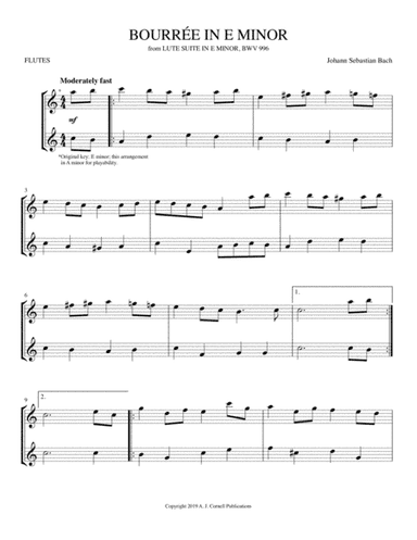 Bourrée in E Minor (arr. Mark Phillips)