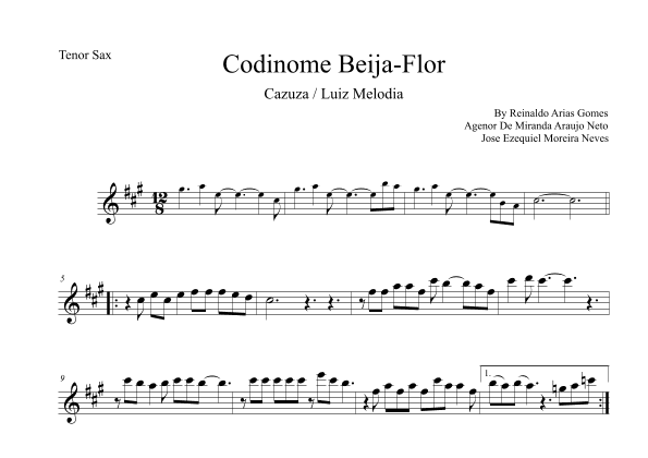 Codinome Beija-flor (arr. Leo Silva)