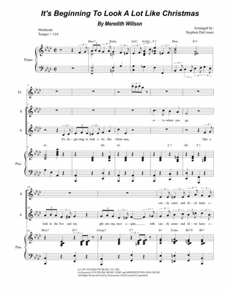 It's Beginning To Look Like Christmas (arr. Stephen DeCesare)