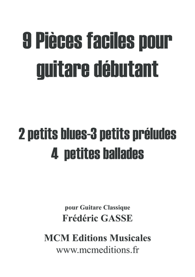 9 Pièces faciles pour Guitare débutant
