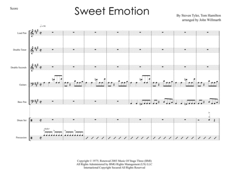 Sweet Emotion (arr. John Willmarth)