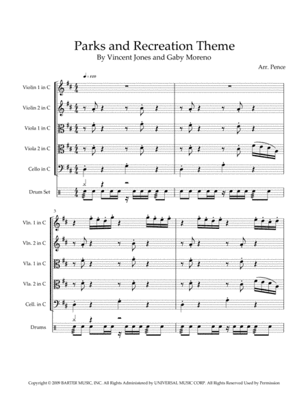 Parks And Recreation Theme (arr. Austin Pence)