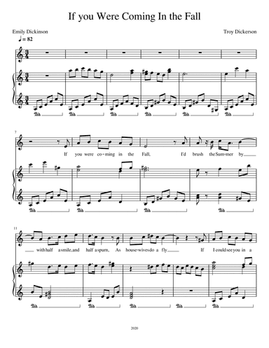 Poems: If You Were Coming in the Fall