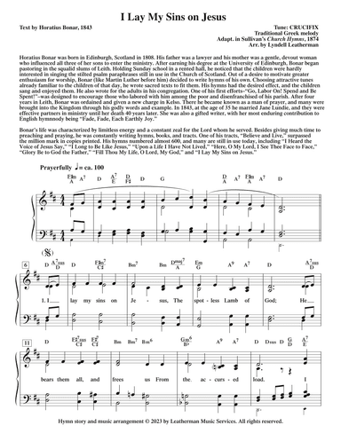 I Lay My Sins on Jesus (arr. Lyndell Leatherman)