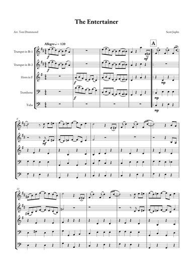 The Entertainer (arr. Tom Drummond)