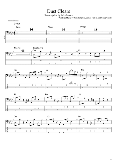 Dust Clears (arr. Luke Moore)