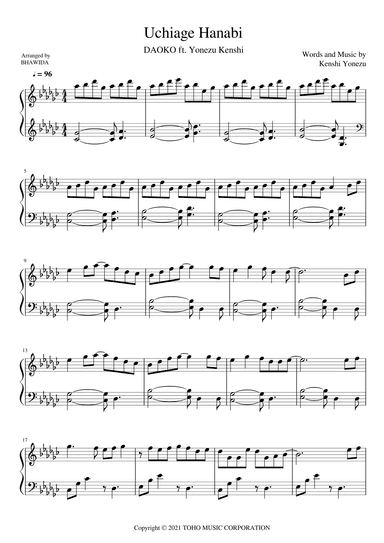 Uchiage Hanabi (arr. Bhawida)