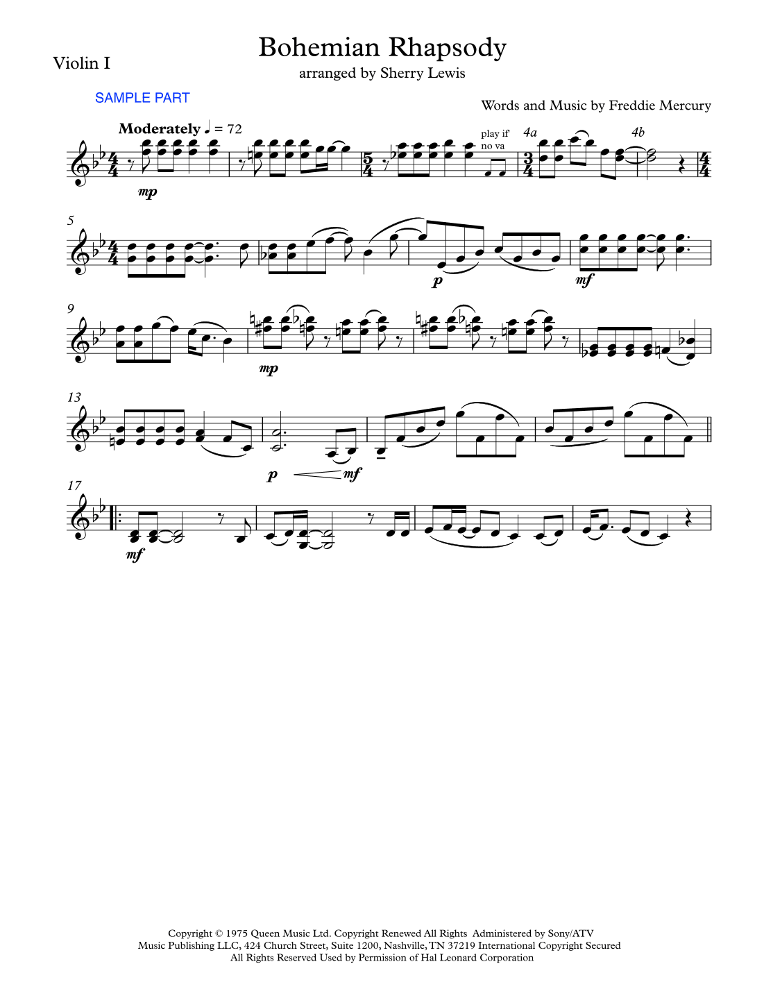 Bohemian Rhapsody (arr. Sherry Lewis)