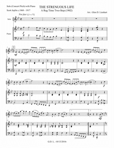 The Strenuous Life (arr. Glen D. Lienhart)