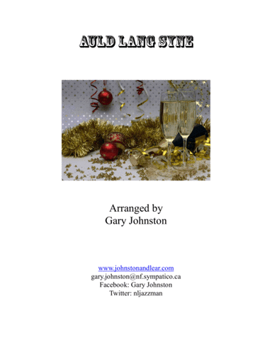 Auld Lang Syne (arr. Gary Johnston)