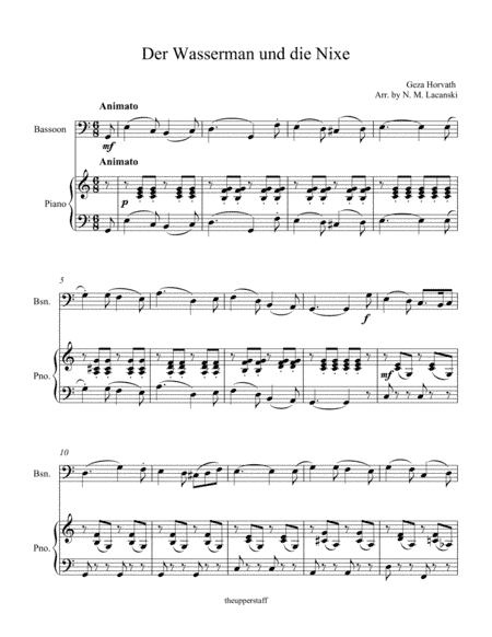 Der Wasserman und die Nixe (arr. Nick Lacanski)