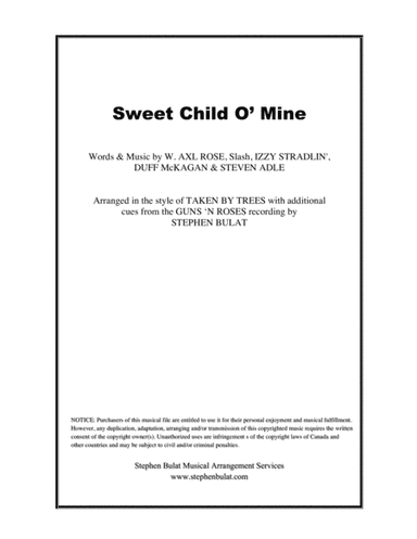 Sweet Child O' Mine (arr. Stephen Bulat)