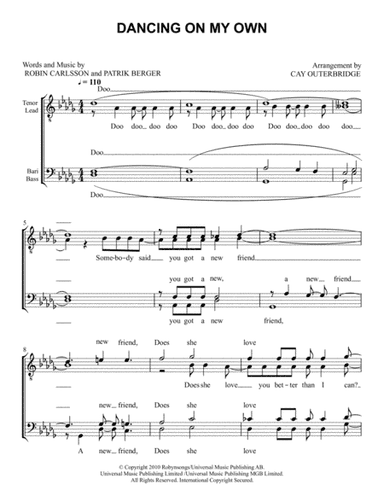 Dancing On My Own (arr. Cay Outerbridge)