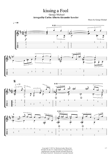 Kissing A Fool (arr. Alexander kessler)