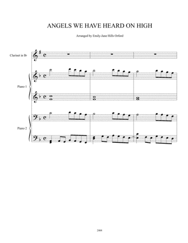 Angels We Have Heard On High (arr. Emily-Jane Hills Orford)