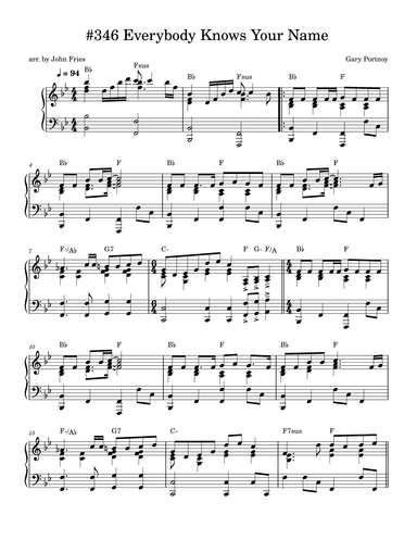 Where Everybody Knows Your Name (arr. John Fries)